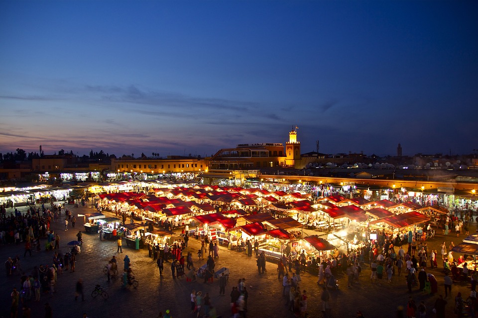 the wonders of the Djemaa El-Fna, the busiest square in Africa.